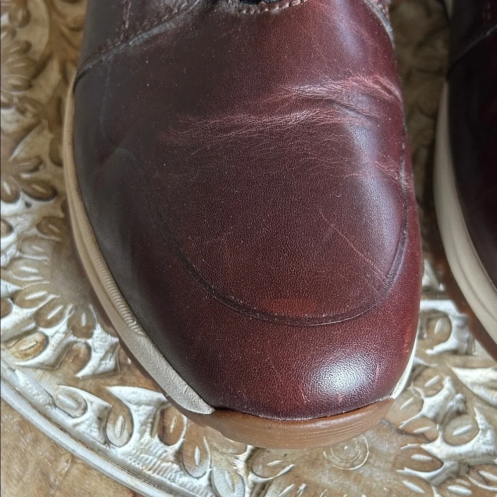 Johnston & Murphy Dark Brown Leather Shoes Size 12M Waterproof Sheepskin